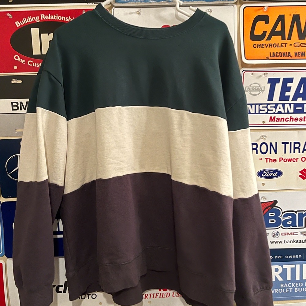 Original Use Tri-Color Crewneck